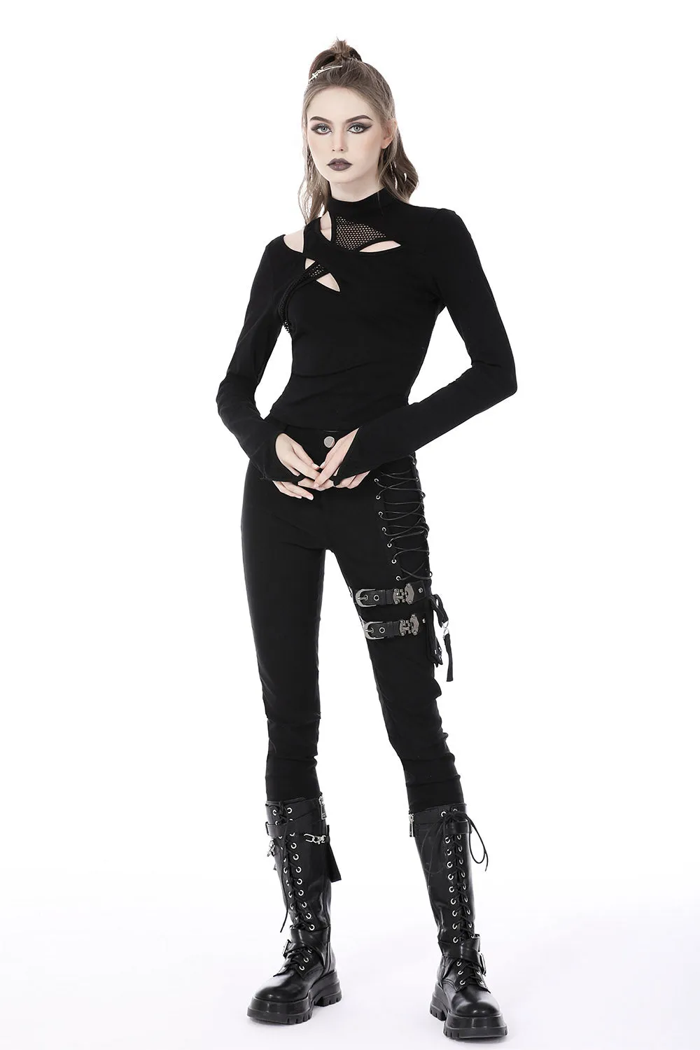 Hallowed Be Thy Name Hollow Out Top sold by Vampire Freaks product image thumbnail 3