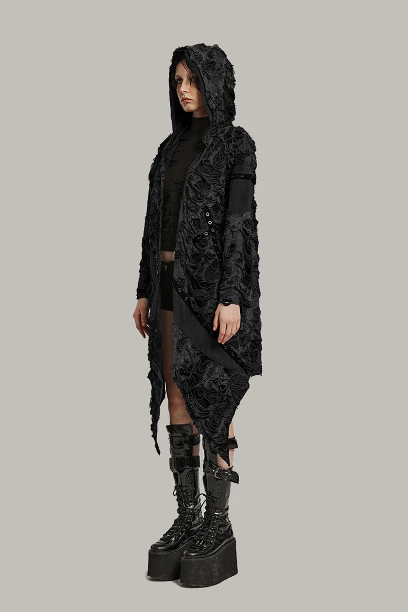 Black Apocalypse Ripped Cardigan sold by Vampire Freaks product image thumbnail 2