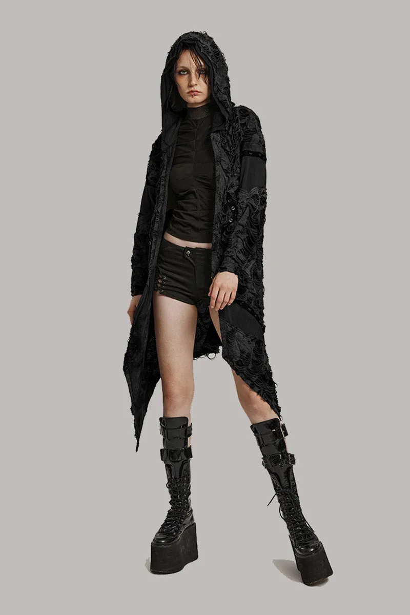 Black Apocalypse Ripped Cardigan sold by Vampire Freaks product image thumbnail 4