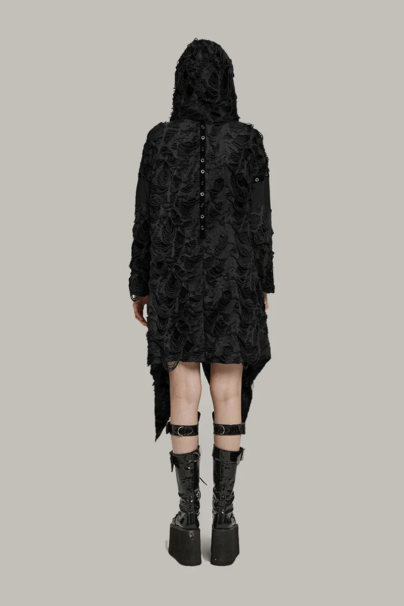 Black Apocalypse Ripped Cardigan sold by Vampire Freaks product image thumbnail 3