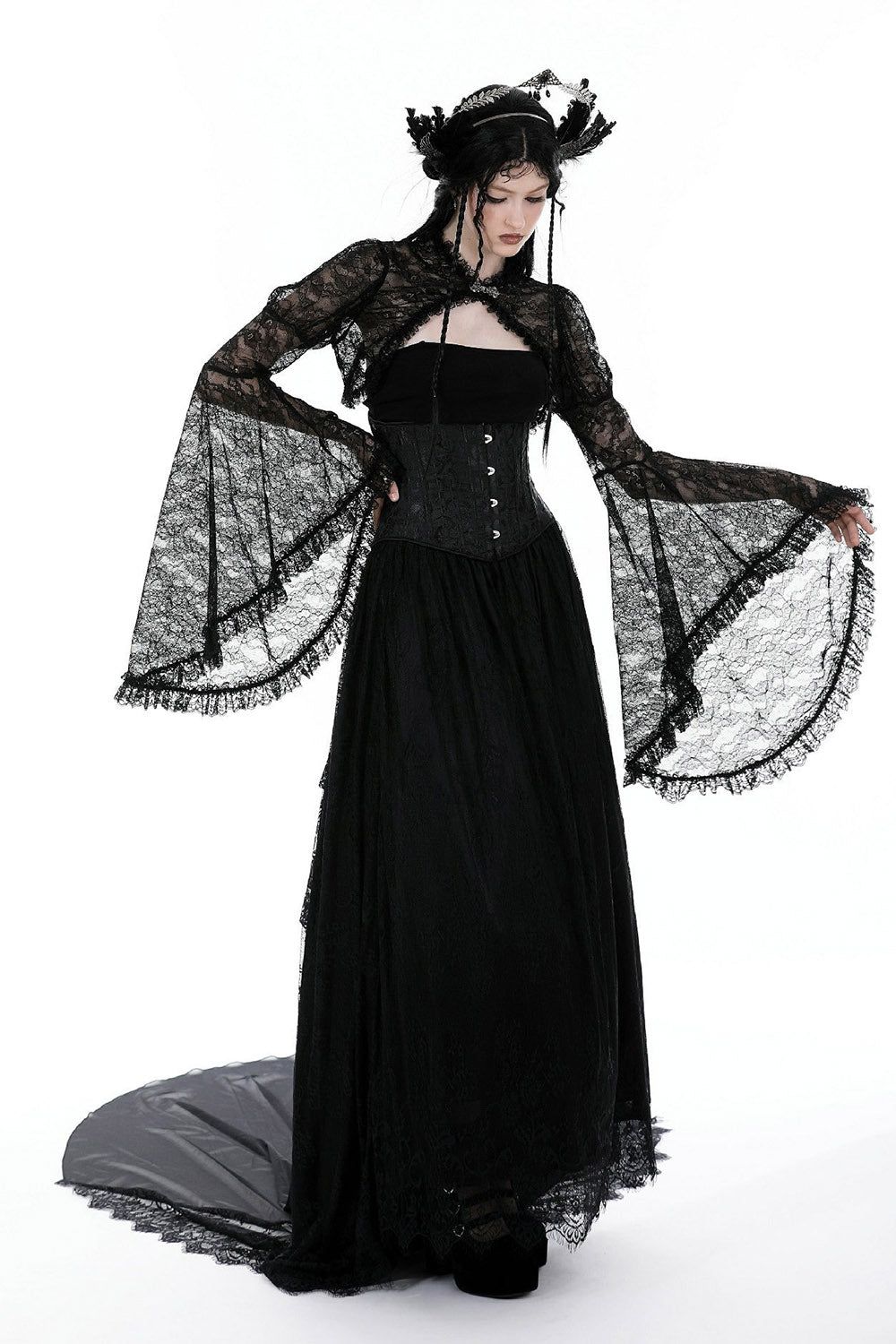 Vampiren Lace Shrug sold by Vampire Freaks