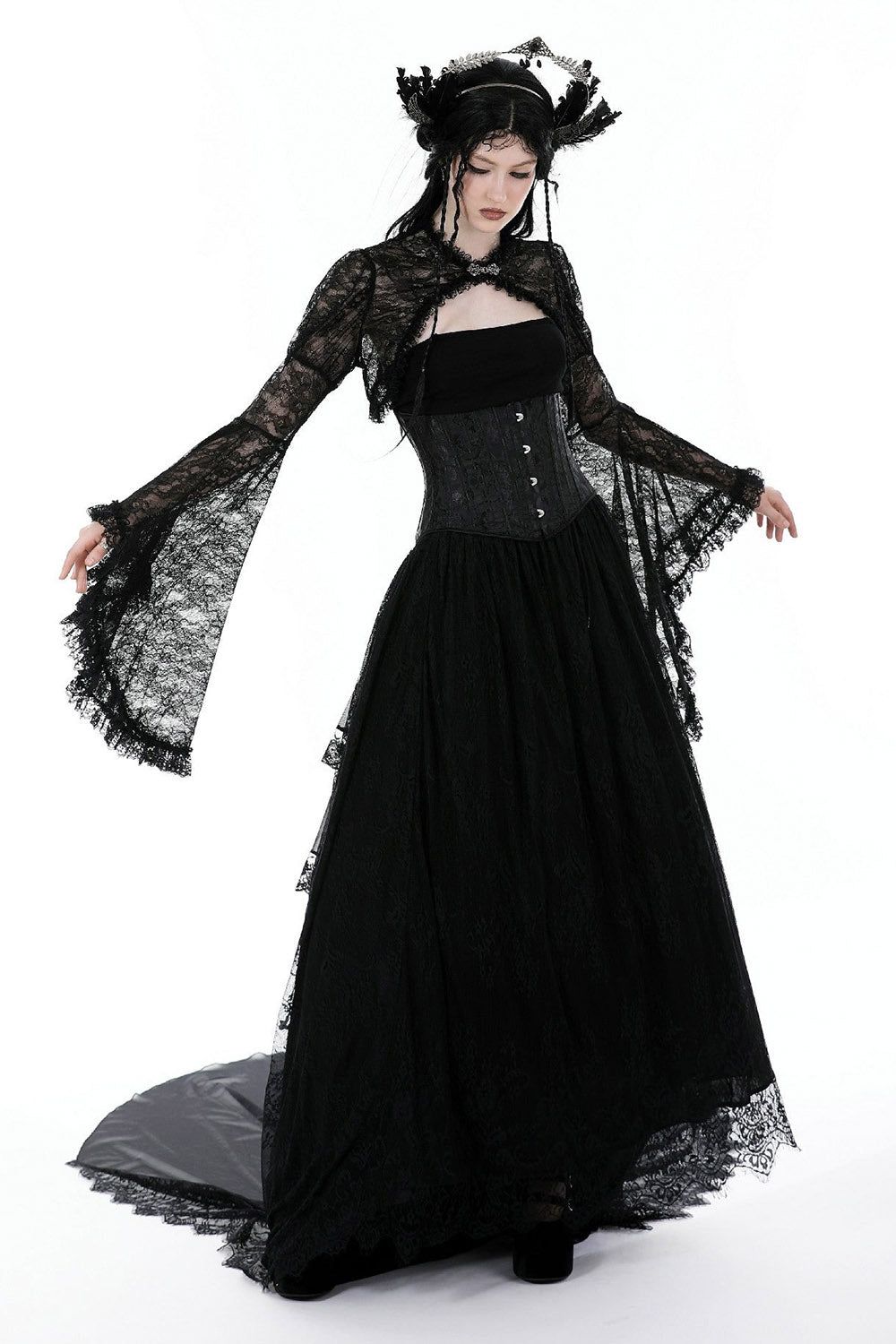 Vampiren Lace Shrug sold by Vampire Freaks product image thumbnail 4