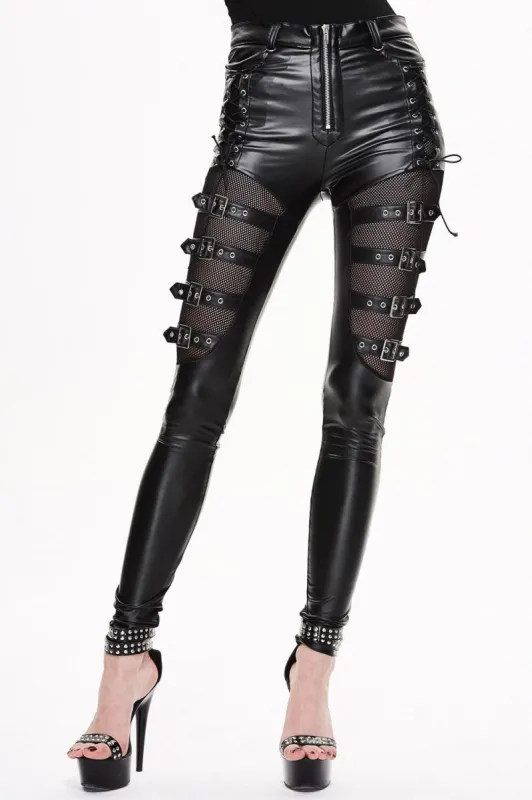 Black Christening Leather Pants sold by Vampire Freaks