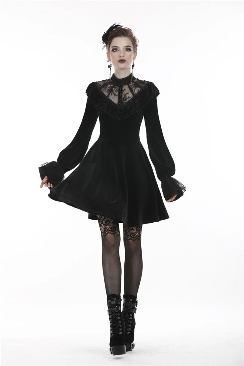 Gatsby Gothic Velvet Midi Dress sold by Vampire Freaks product image thumbnail 5