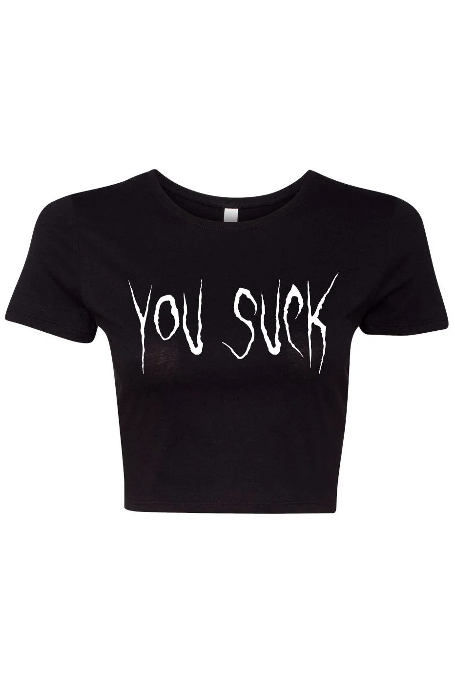You Suck Crop Top sold by Vampire Freaks product image thumbnail 2
