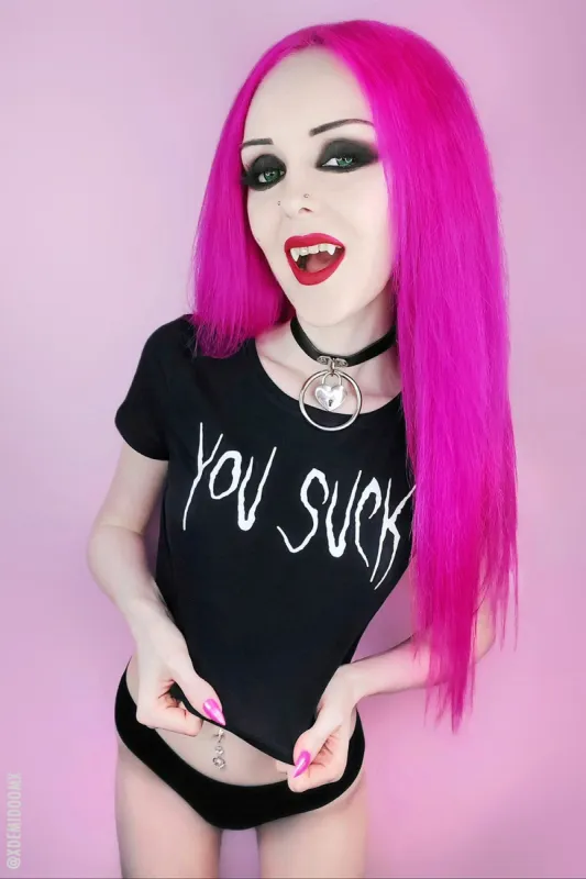 You Suck Crop Top sold by Vampire Freaks