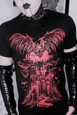 Vampire Castle Tee [BLOOD RED] [Multiple Styles Available] sold by Vampire Freaks