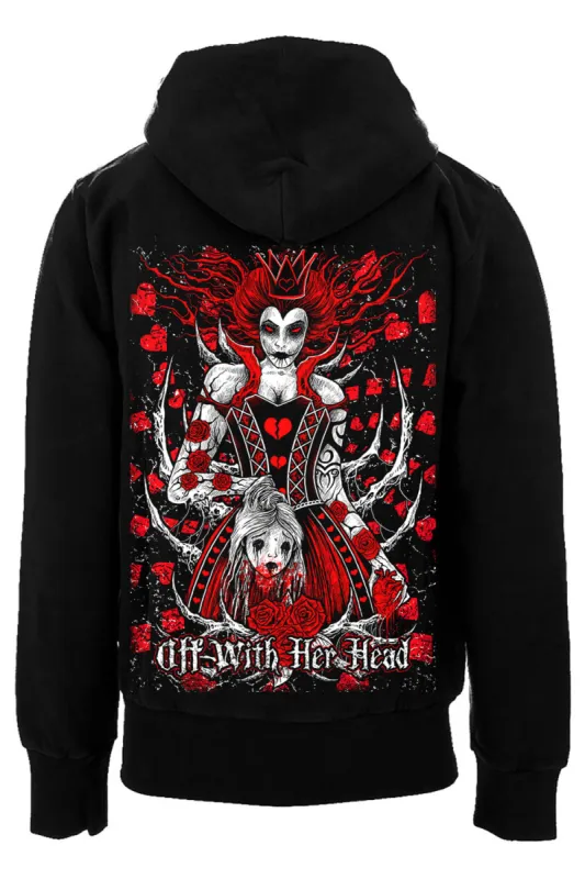 Queen of Hearts Hoodie [Zipper or Pullover] sold by Vampire Freaks