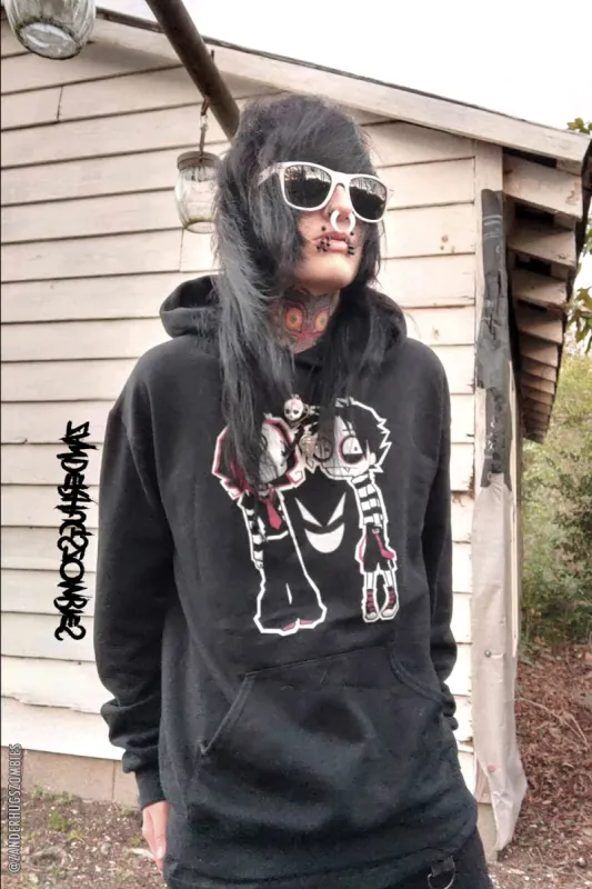 Serial Freaks Hoodie [Zipper or Pullover] sold by Vampire Freaks