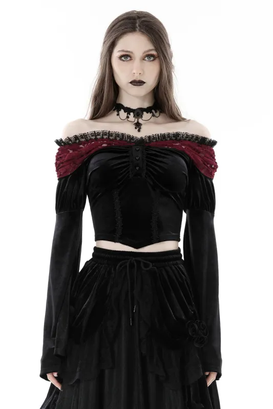 Blood Fantasia Velvet Top sold by Vampire Freaks