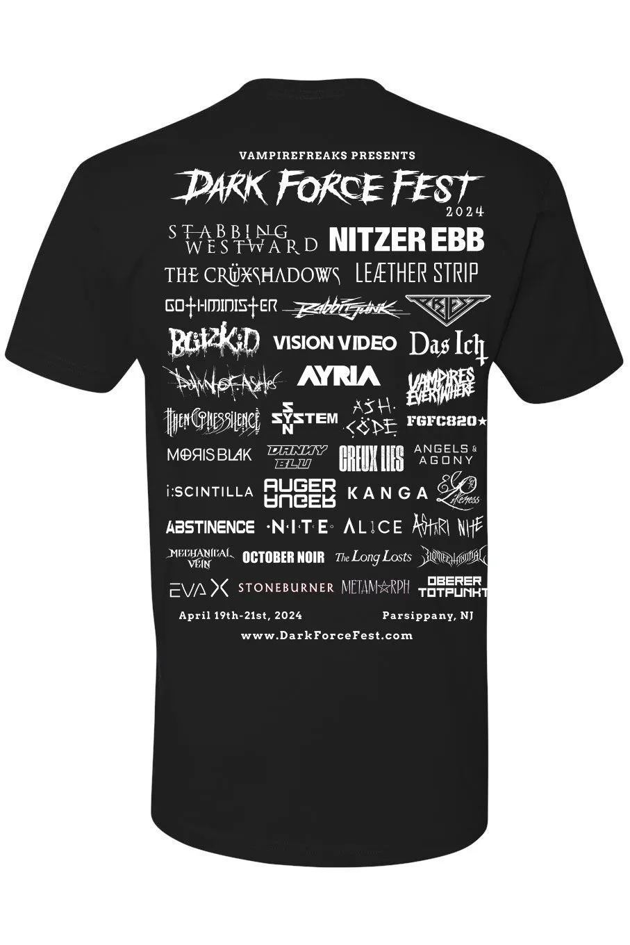 Dark Force Fest 2024 T-shirt sold by Vampire Freaks product image thumbnail 2