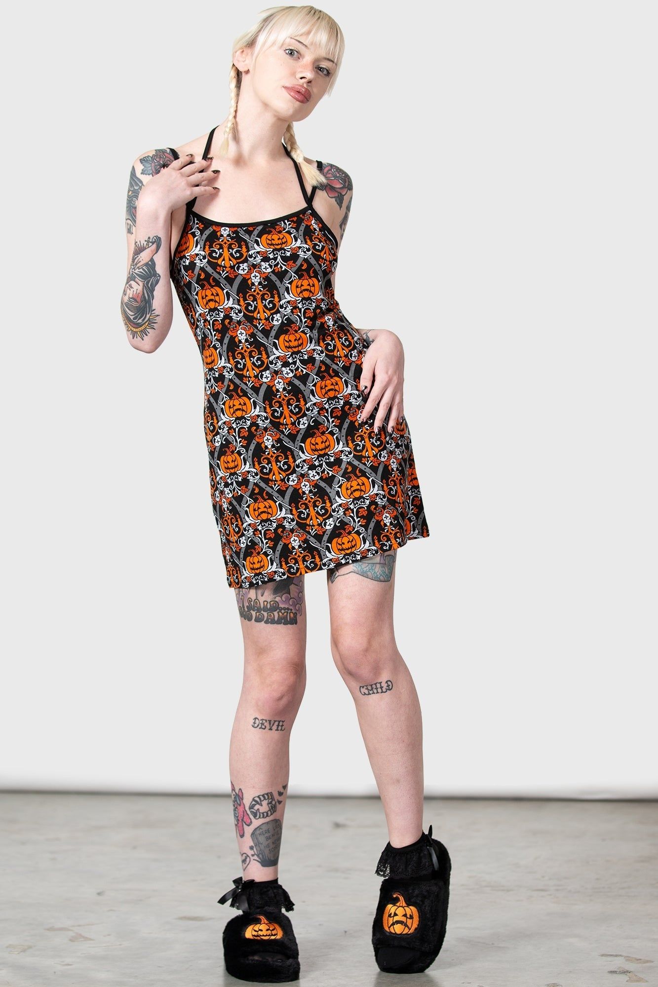 Autumn Slumber Slip Dress sold by Vampire Freaks product image thumbnail 3