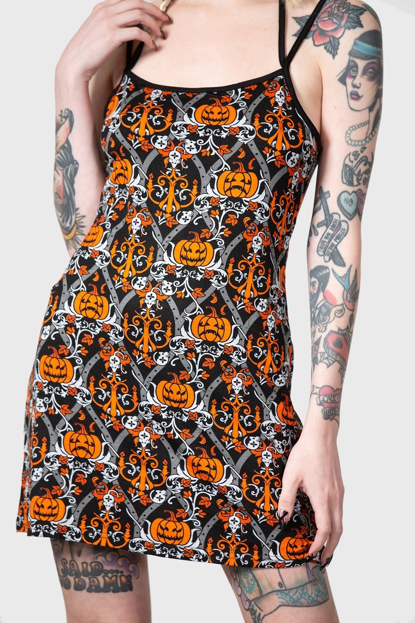Autumn Slumber Slip Dress sold by Vampire Freaks product image thumbnail 2