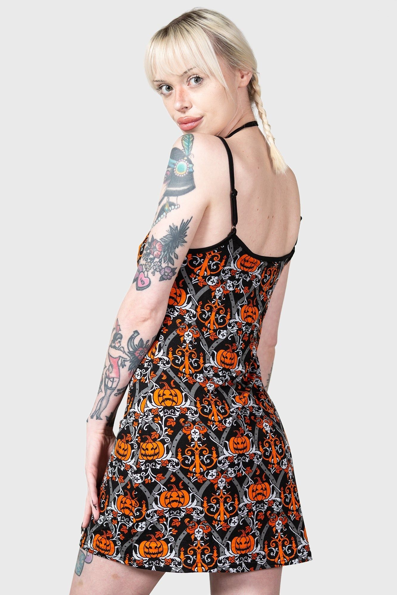 Autumn Slumber Slip Dress sold by Vampire Freaks product image thumbnail 4