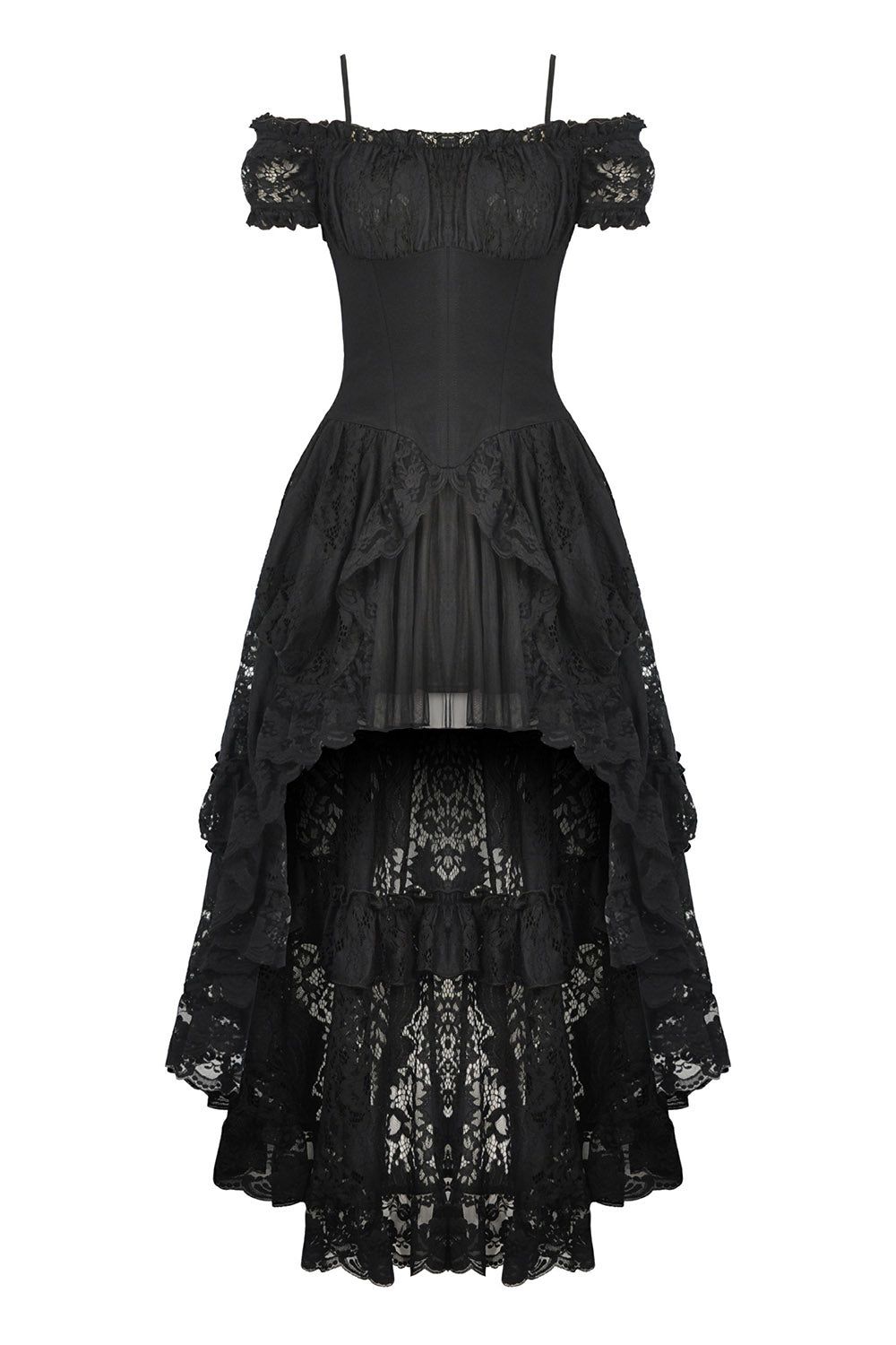 Romantic Ruffles High Low Dress sold by Vampire Freaks product image thumbnail 5