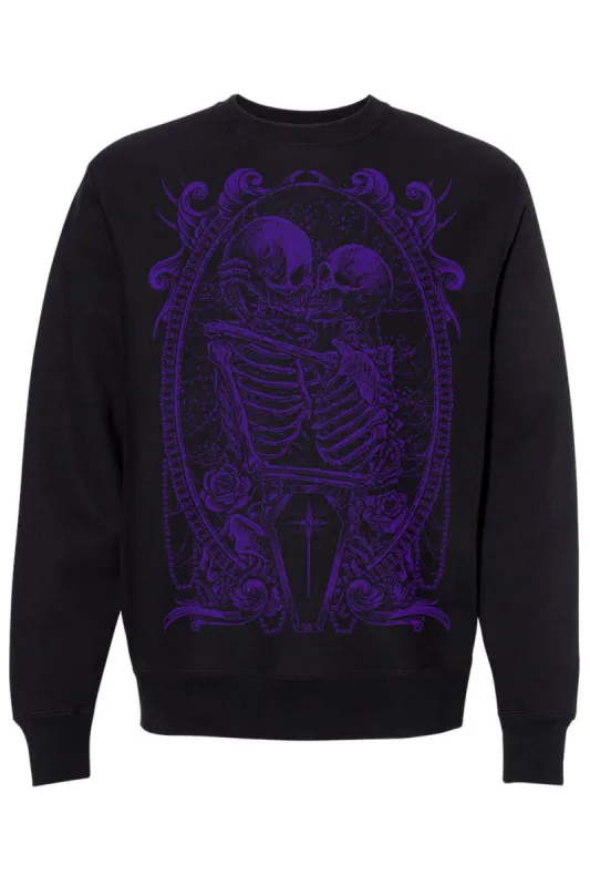 Til Death Do Us Part Sweatshirt [PURPLE] sold by Vampire Freaks