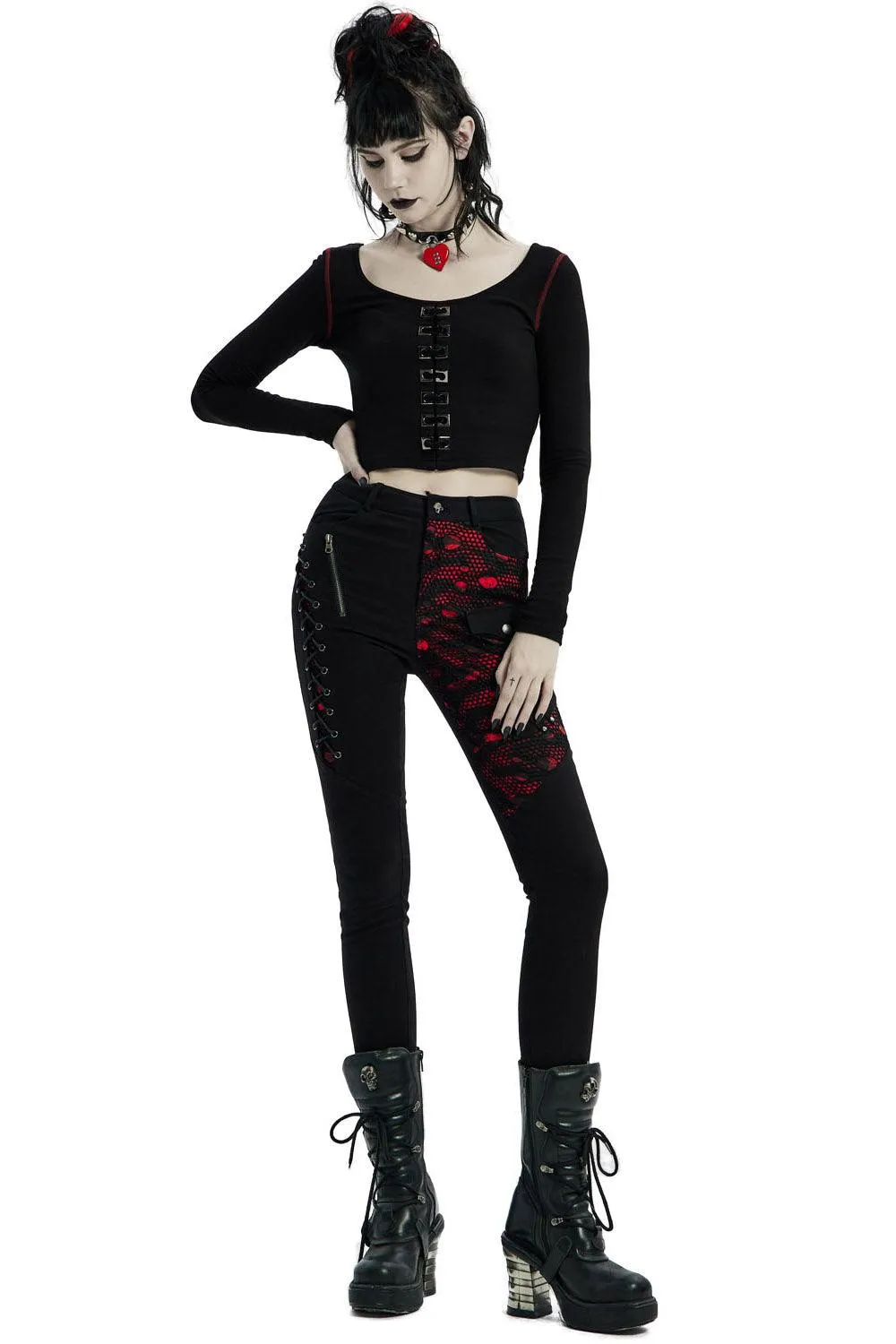 Blood Dark Denim Pants sold by Vampire Freaks product image thumbnail 5