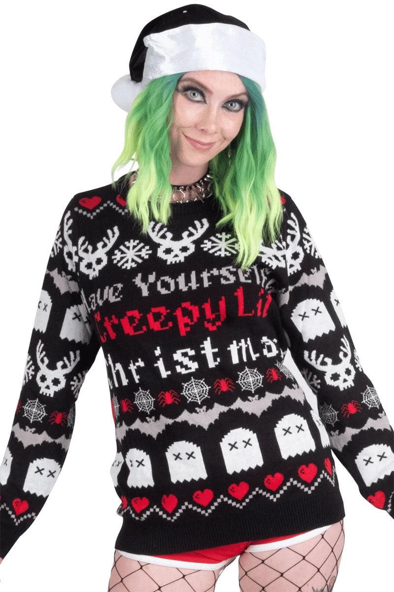 Creepy Lil Christmas Knit Sweater sold by Vampire Freaks product image thumbnail 2
