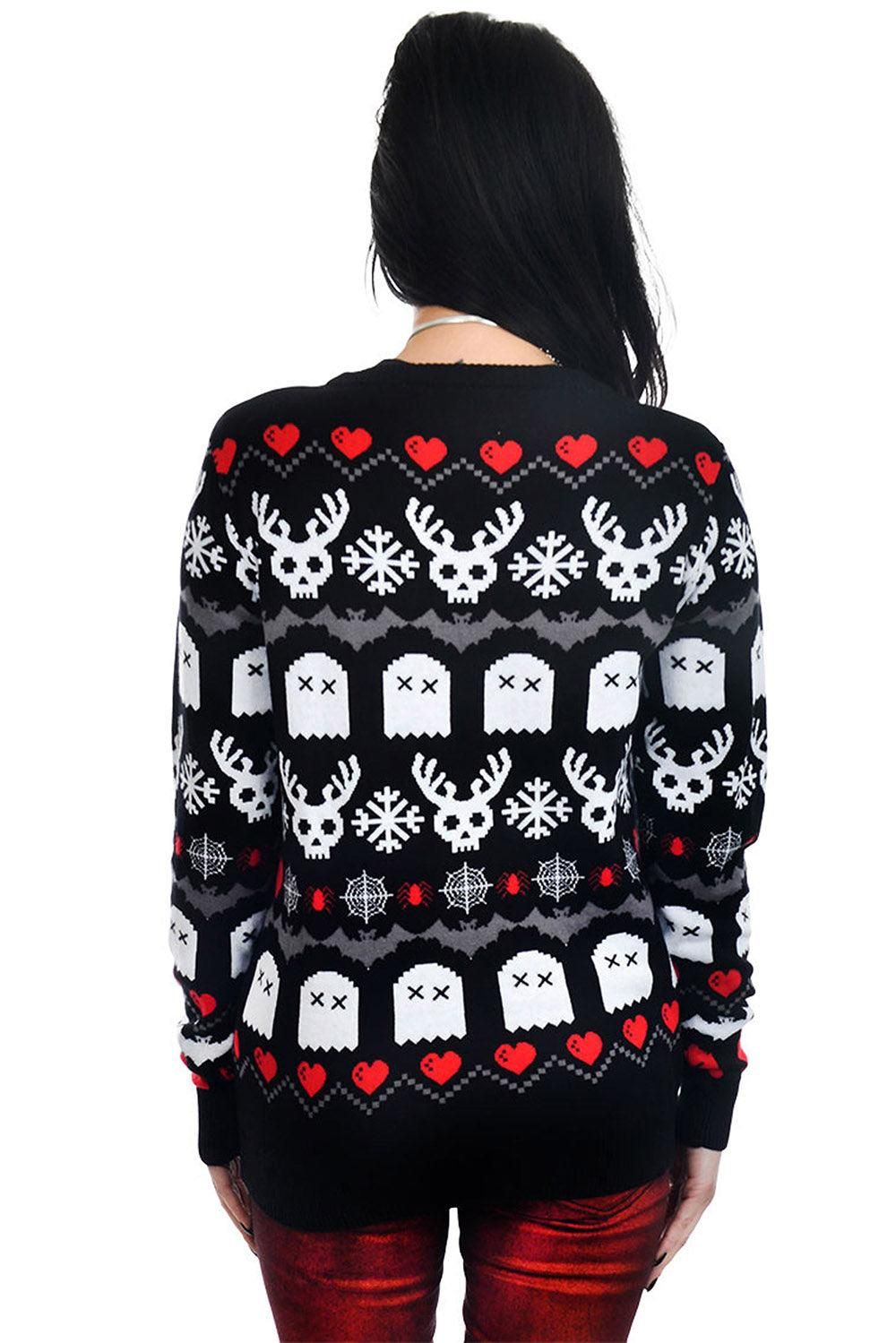 Creepy Lil Christmas Knit Sweater sold by Vampire Freaks product image thumbnail 6