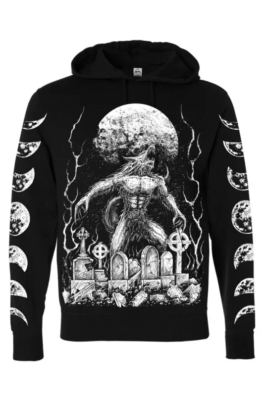 Howl at the Moon Werewolf Hoodie [Zipper or Pullover] sold by Vampire Freaks