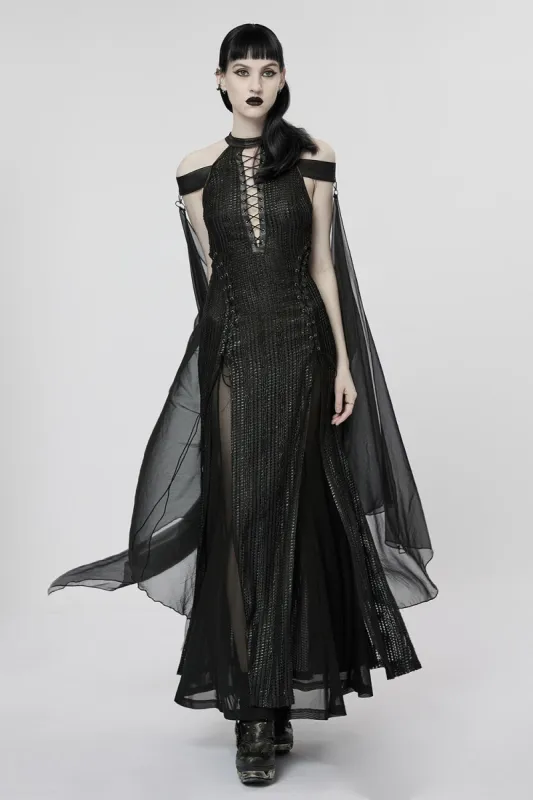 Medusa's Gaze Leg Slit Dress sold by Vampire Freaks