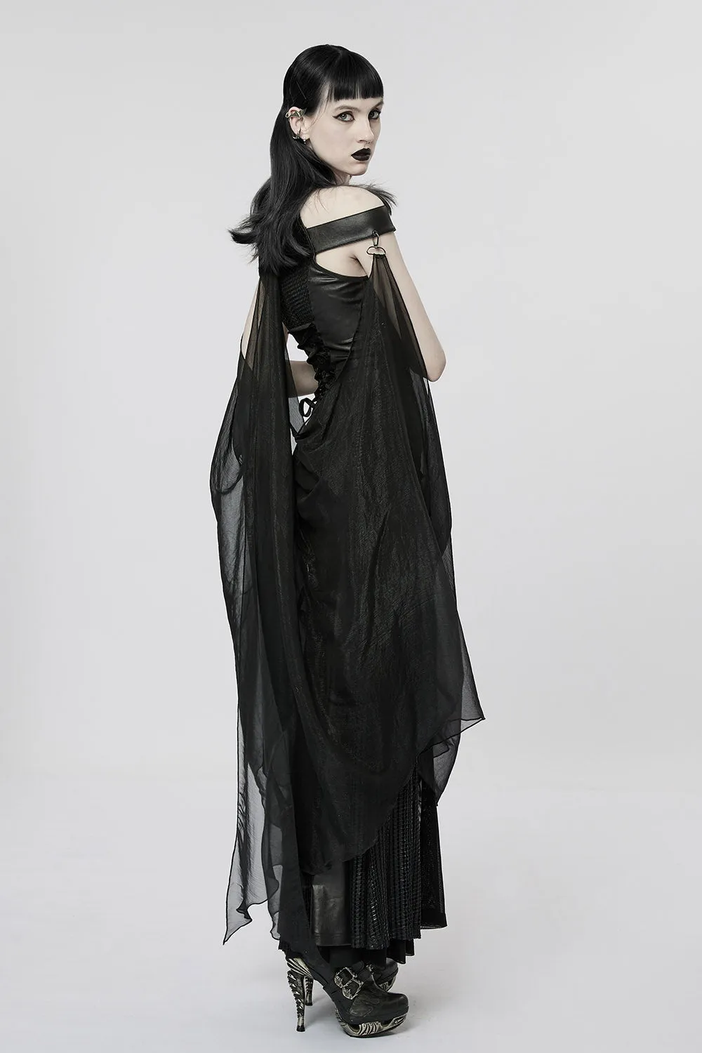 Medusa's Gaze Leg Slit Dress sold by Vampire Freaks product image thumbnail 3