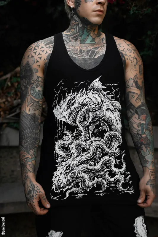 Megalodon vs The Kraken T-shirt sold by Vampire Freaks