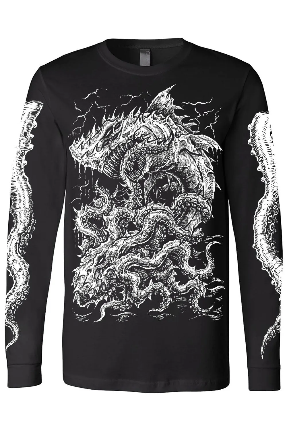 Megalodon vs The Kraken T-shirt sold by Vampire Freaks product image thumbnail 4