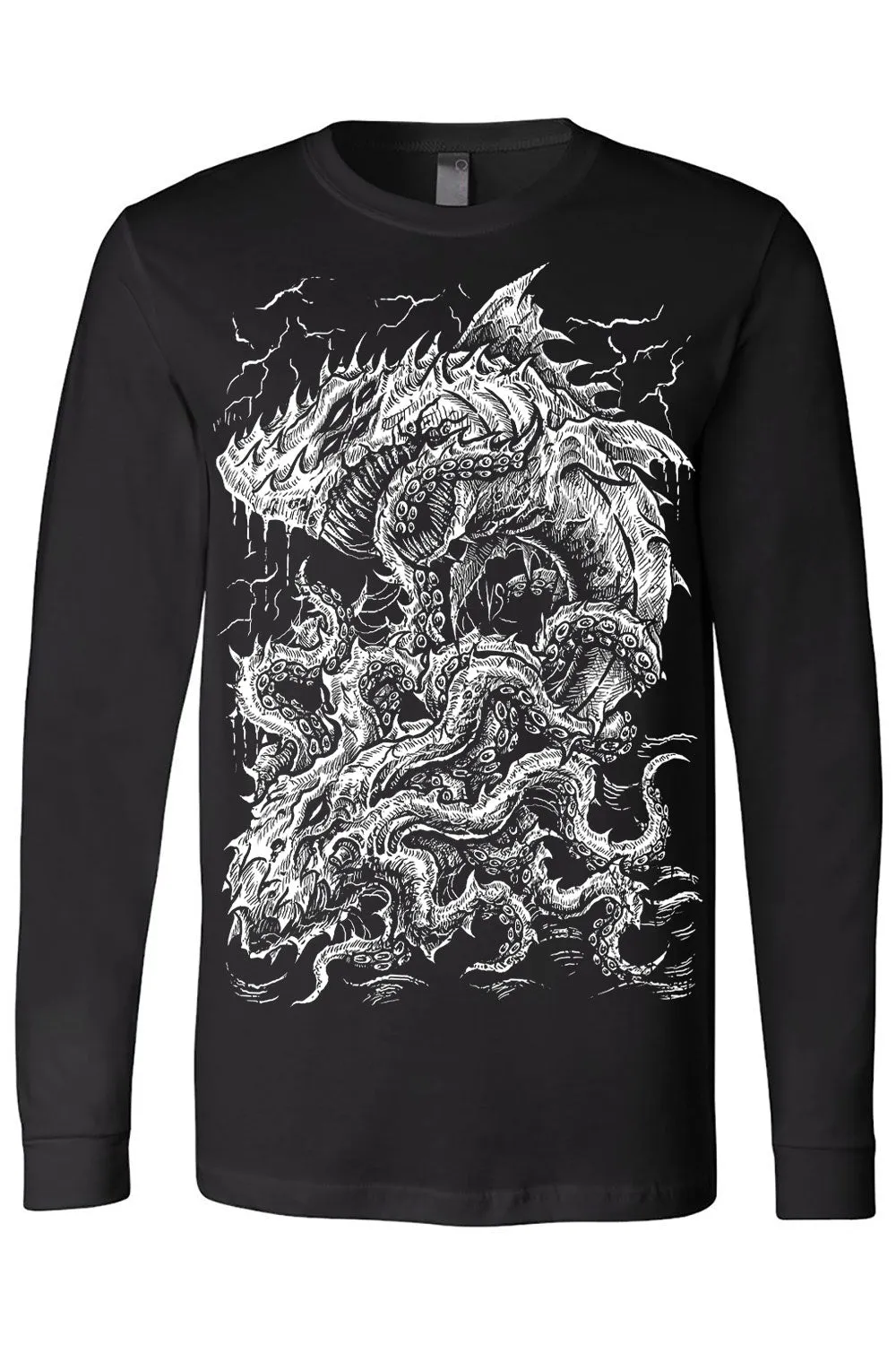 Megalodon vs The Kraken T-shirt sold by Vampire Freaks product image thumbnail 5