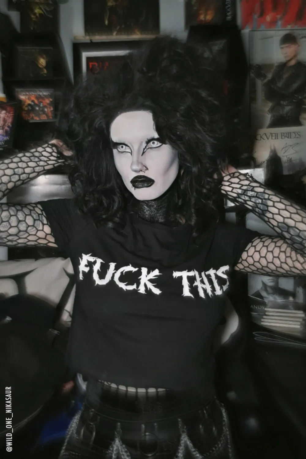 F*ck This Crop Top sold by Vampire Freaks