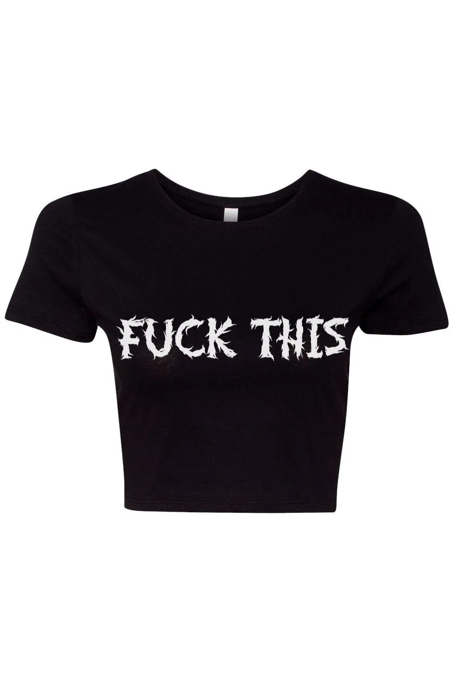 F*ck This Crop Top sold by Vampire Freaks product image thumbnail 2