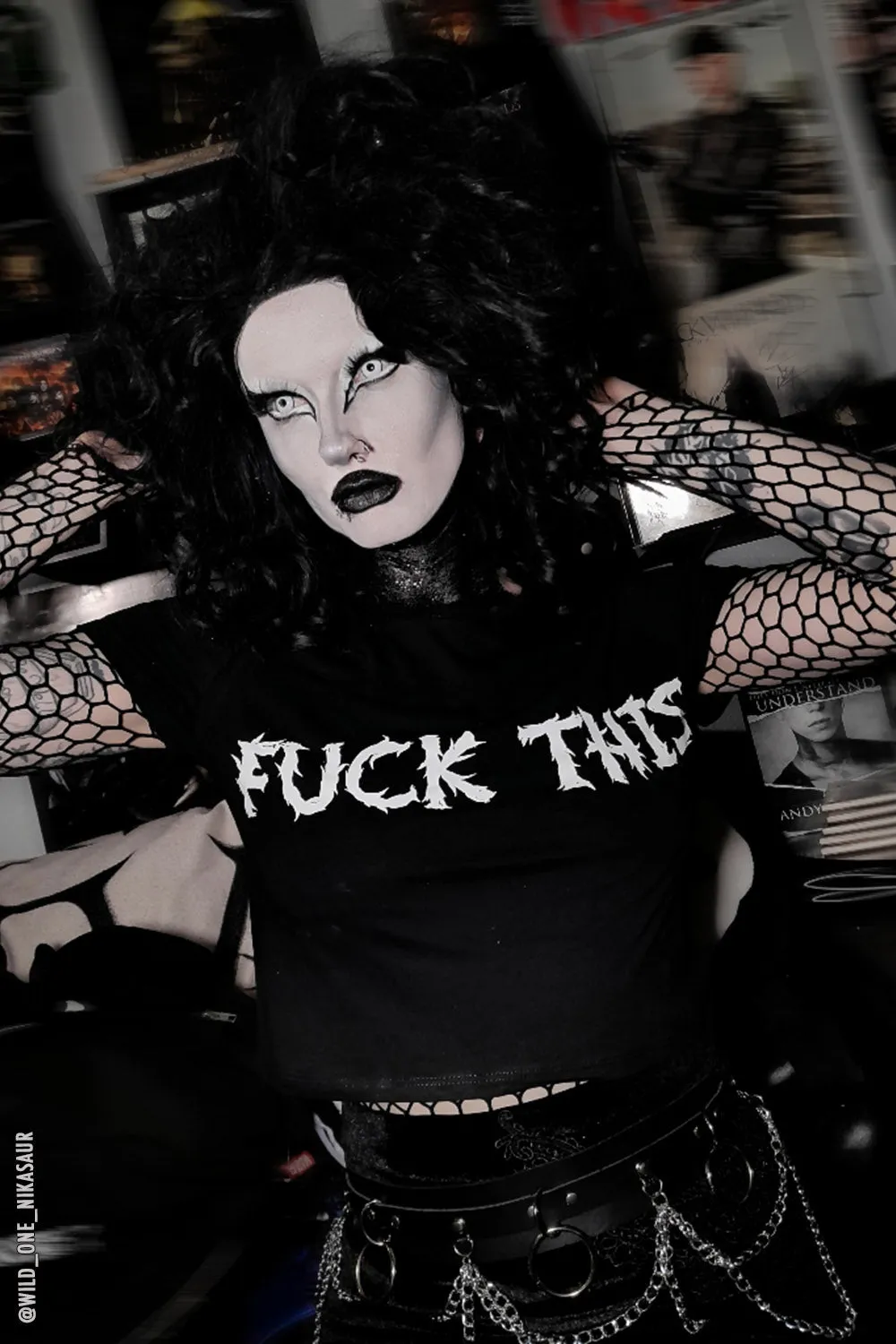 F*ck This Crop Top sold by Vampire Freaks product image thumbnail 5