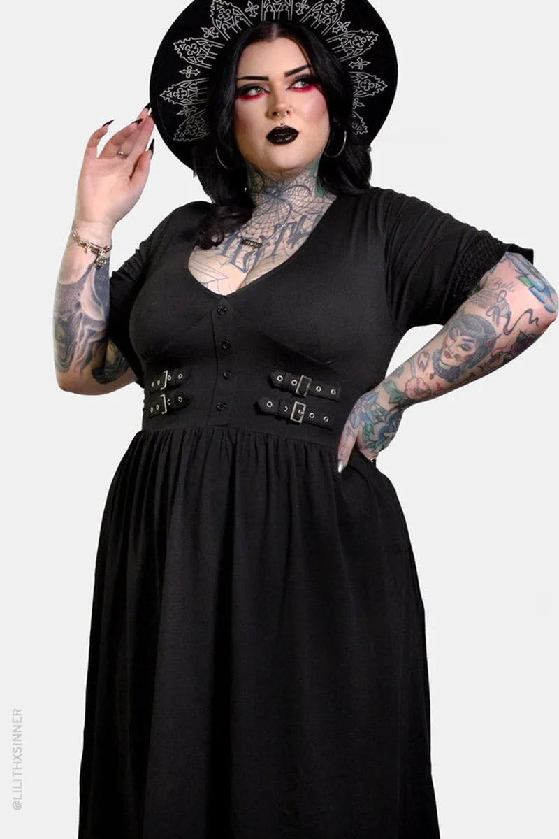 Oblivion Midi Dress sold by Vampire Freaks product image thumbnail 5