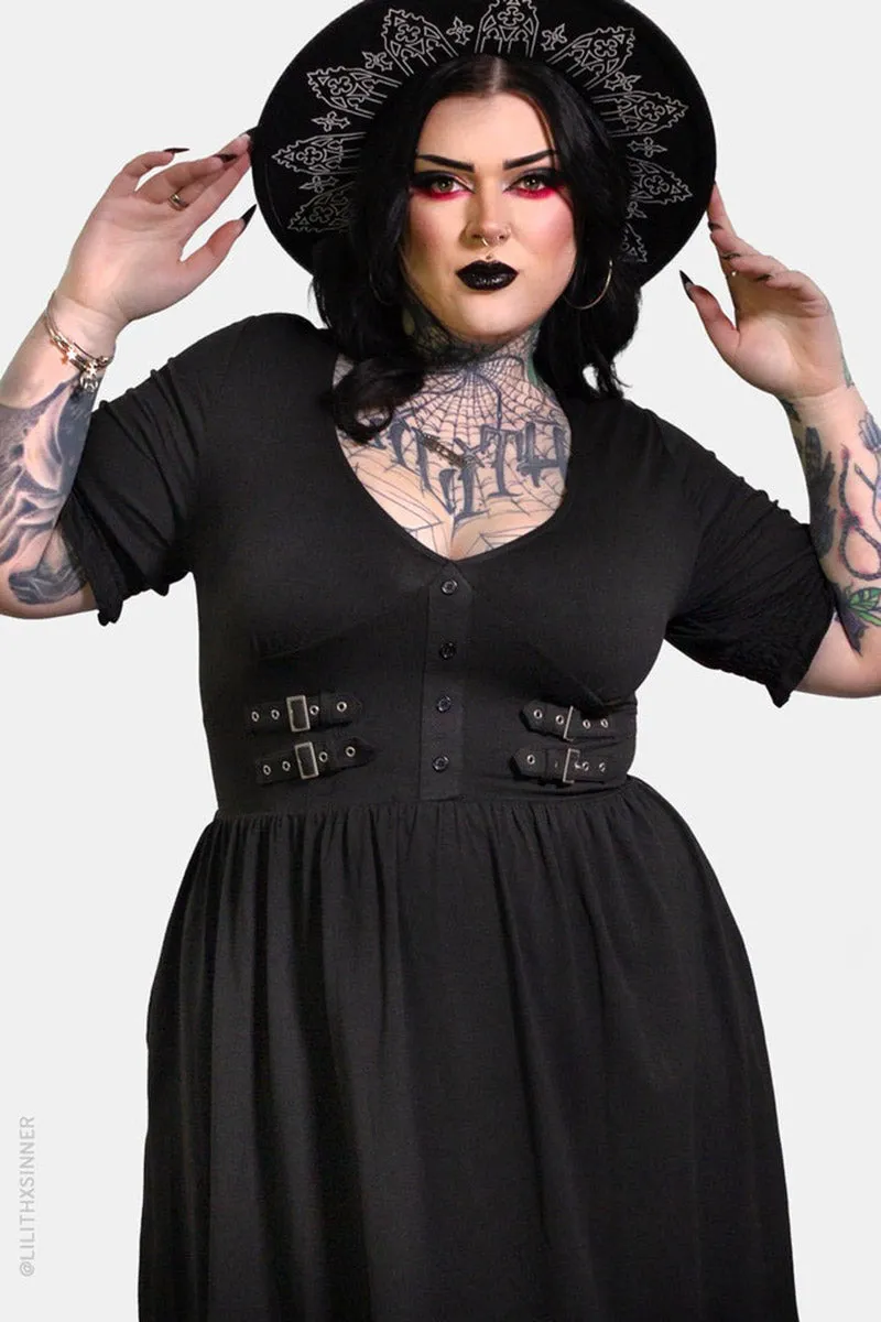 Oblivion Midi Dress sold by Vampire Freaks product image thumbnail 3