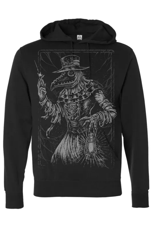 Black Death Doctor Hoodie [Zipper or Pullover] sold by Vampire Freaks