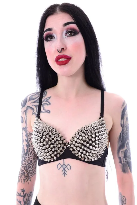 Cone Stud Bra sold by Vampire Freaks