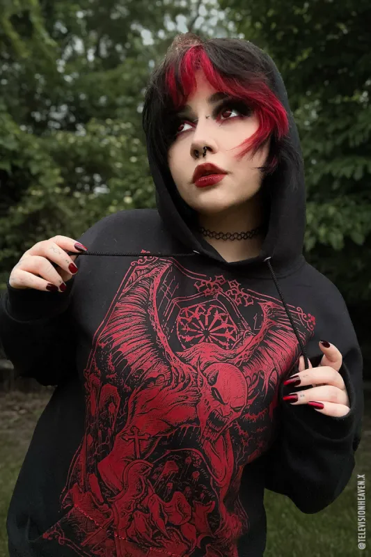 Sanguine Vampire Hoodie [BLOOD RED] sold by Vampire Freaks