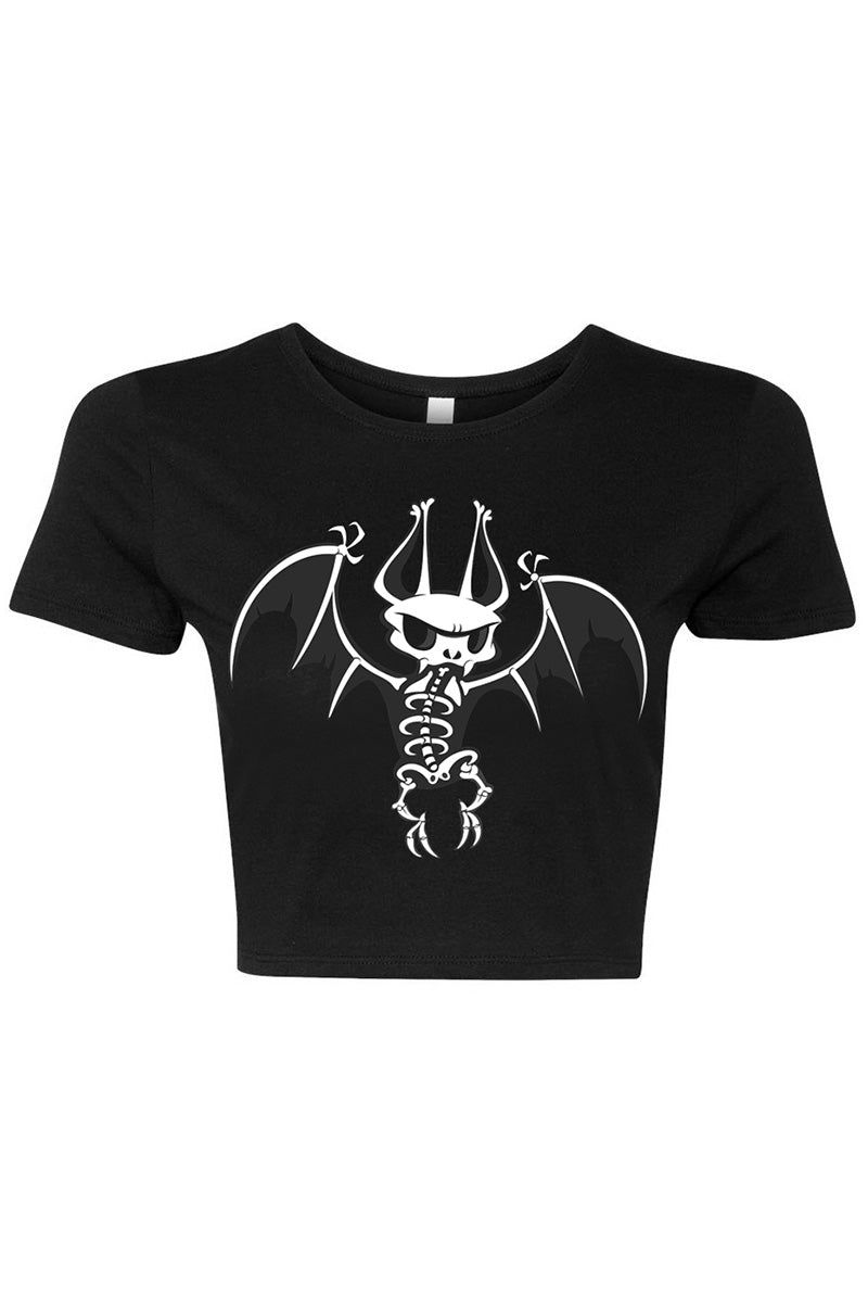 Batty Bones Crop Top sold by Vampire Freaks product image thumbnail 2