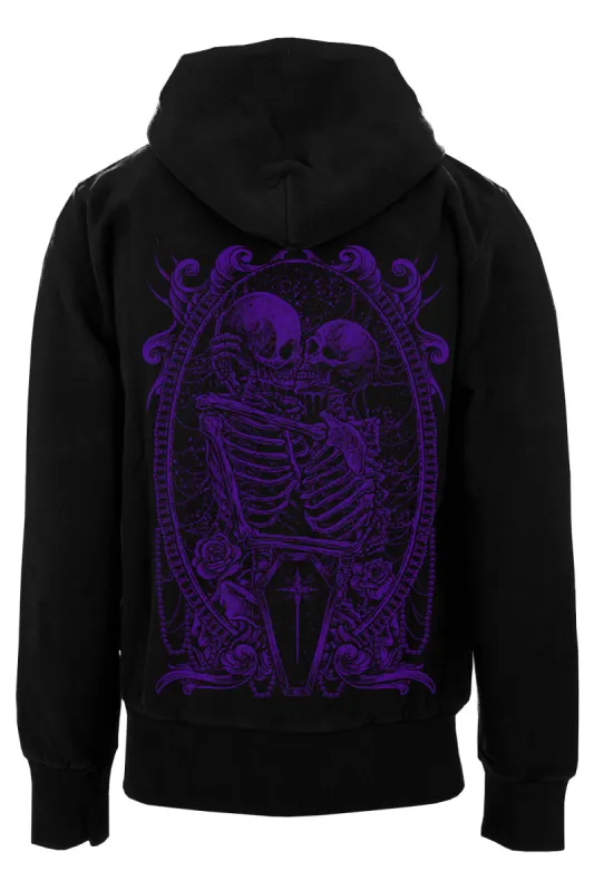 Til Death Do Us Part Hoodie [PURPLE] [Zipper or Pullover] sold by Vampire Freaks