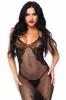Mistress of the Night Fishnet Bodycon Dress sold by Vampire Freaks