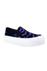 Chill Bat Platform Sneakers [BLACK/PURPLE] sold by Vampire Freaks