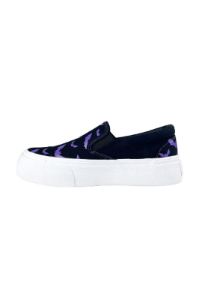 Chill Bat Platform Sneakers [BLACK/PURPLE] sold by Vampire Freaks