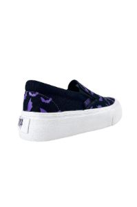 Chill Bat Platform Sneakers [BLACK/PURPLE] sold by Vampire Freaks