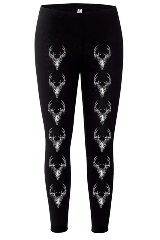 Wendigo Skull Leggings sold by Vampire Freaks