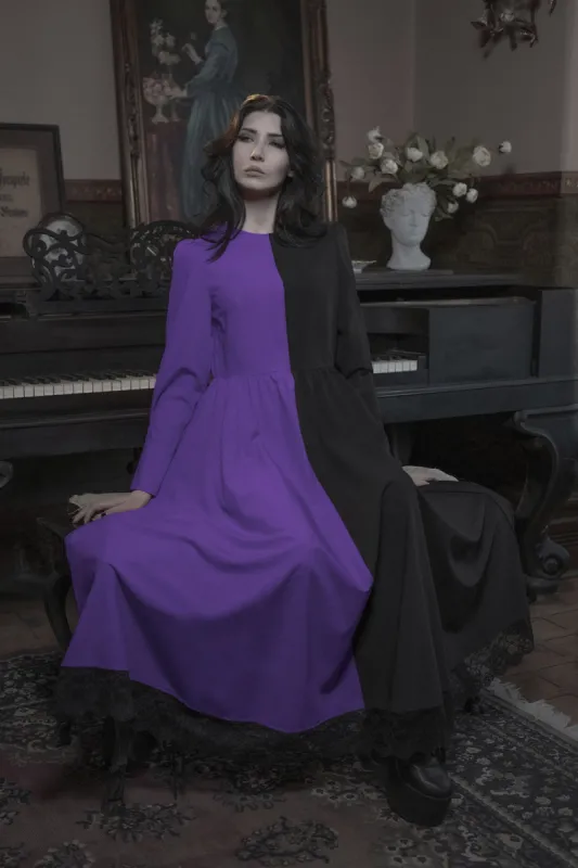 Hexen Dress [PURPLE/BLACK] sold by Vampire Freaks