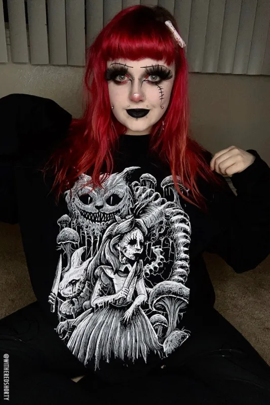 Alice in Murderland Hoodie [Zipper or Pullover] sold by Vampire Freaks