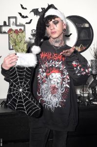 Hail Santa Sweatshirt sold by Vampire Freaks