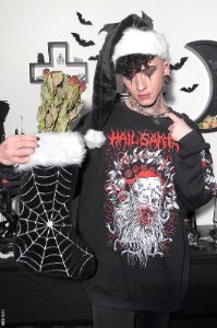Hail Santa Sweatshirt sold by Vampire Freaks