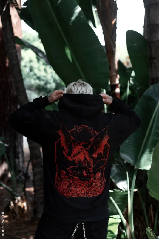Jersey Devil Hoodie [Zipper or Pullover] sold by Vampire Freaks