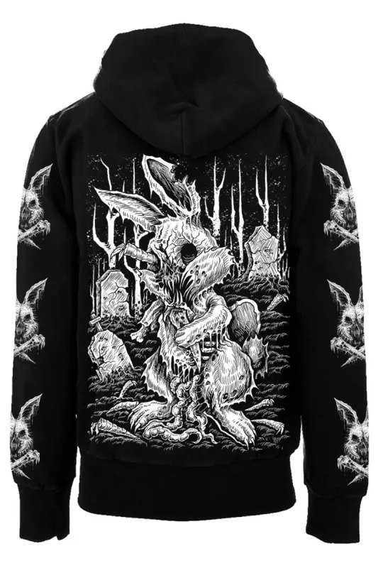 Zombunny Hoodie [Zipper or Pullover] sold by Vampire Freaks